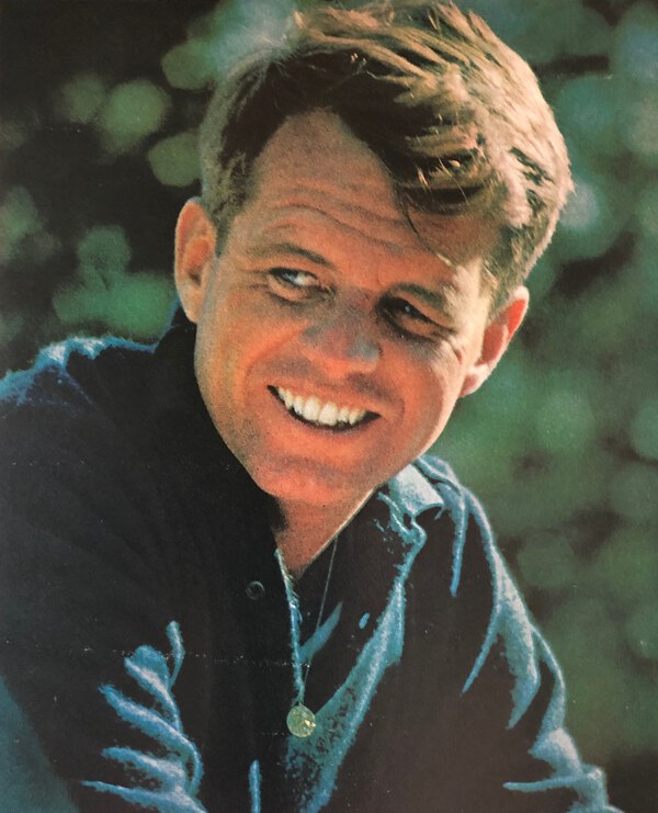 Robert F. Kennedy by Stanley Tretick - LOOK Magazine, May 21, 1963, p. 91. Public Domain courtesy of Cowles Communications, Inc.