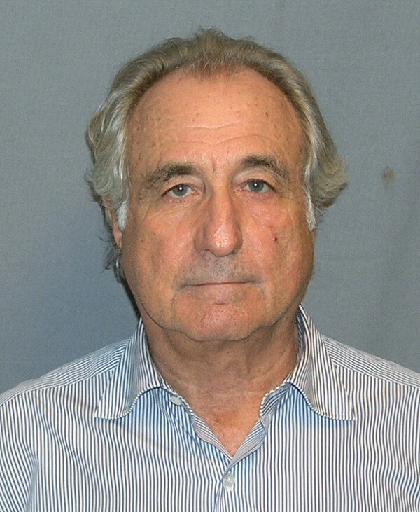 Bernard Madoff. U.S. Department of Justice, Public domain, via Wikimedia Commons.