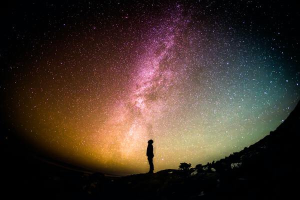 Space. Courtesy of Greg Rakozy via Unsplash. Public domain.